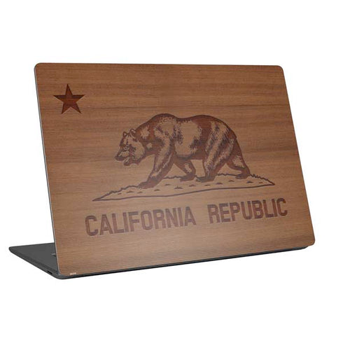 California Wood Flag Universal Laptop 13in (10.6 x 7.6in) Skin